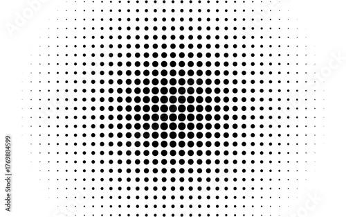 Halftone circles, halftone dot pattern