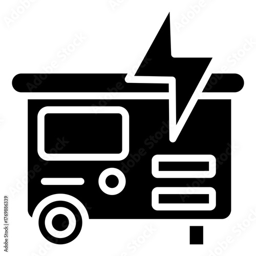 Power Generator glyph icon