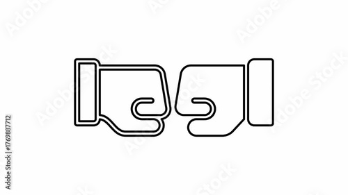 The fist icon is displayed on a white background.