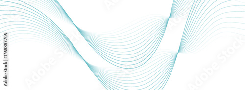 abstract background with dynamic blue waves. vector illustration