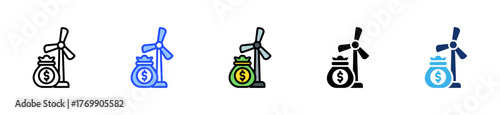Clean Energy Investment Icon Collection With Multiple Styles