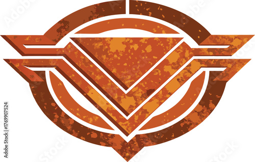 rusty corroded metal texture icon grunge.