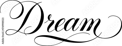 Dream stylish typography