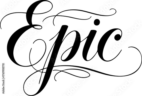 Epic modern typography