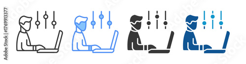 Adaptability Icon Set Multiple Style Collection