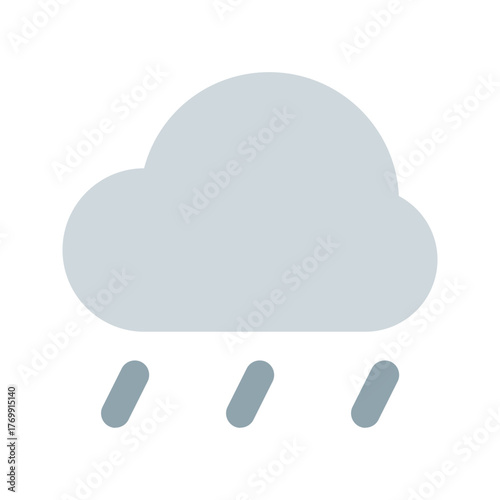 rain flat icon