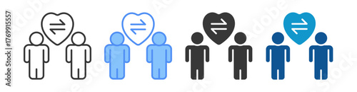 Empathy Icon Set Multiple Style Collection