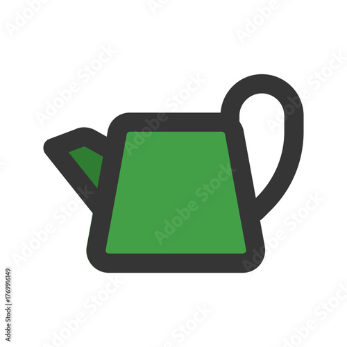 watering can flat line icon