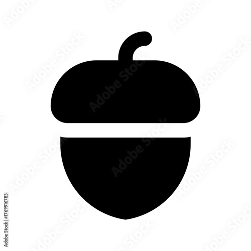 acorn glyph icon
