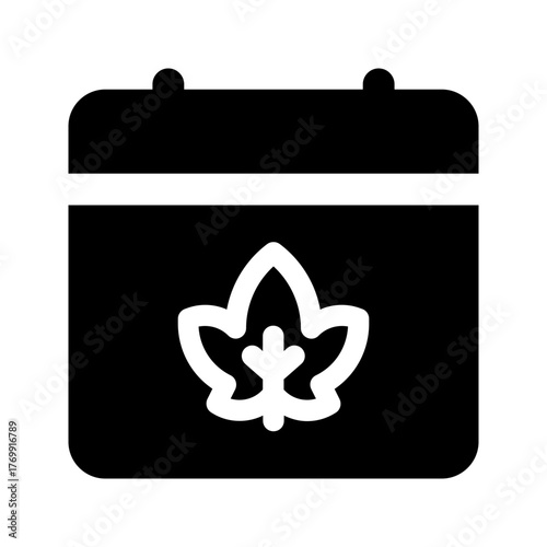 autumn glyph icon