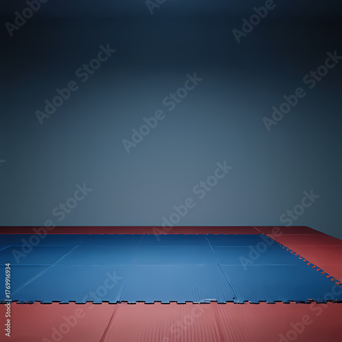 Taekwondo training mat background