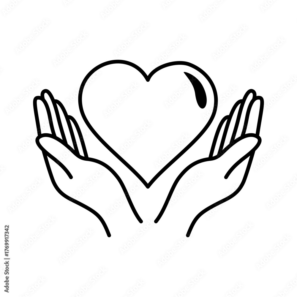 Fototapeta premium Love Icon