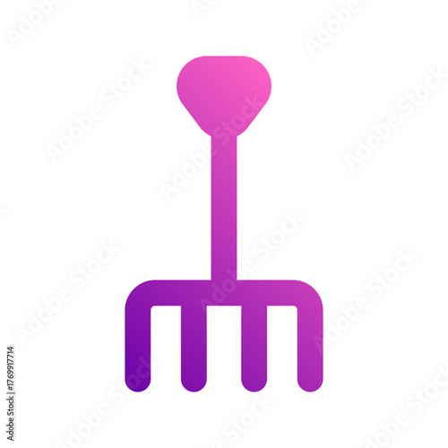 pitchfork gradient icon