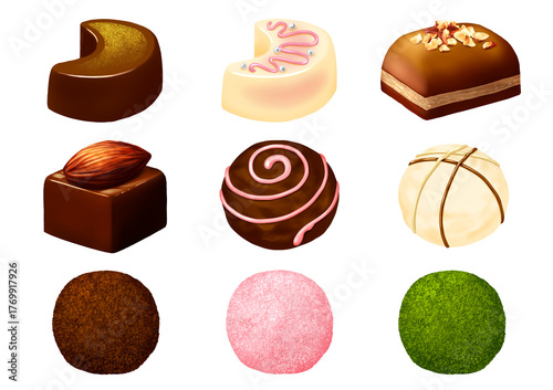 ボンボンショコラ9種セット① 一粒チョコレート バレンタインデー