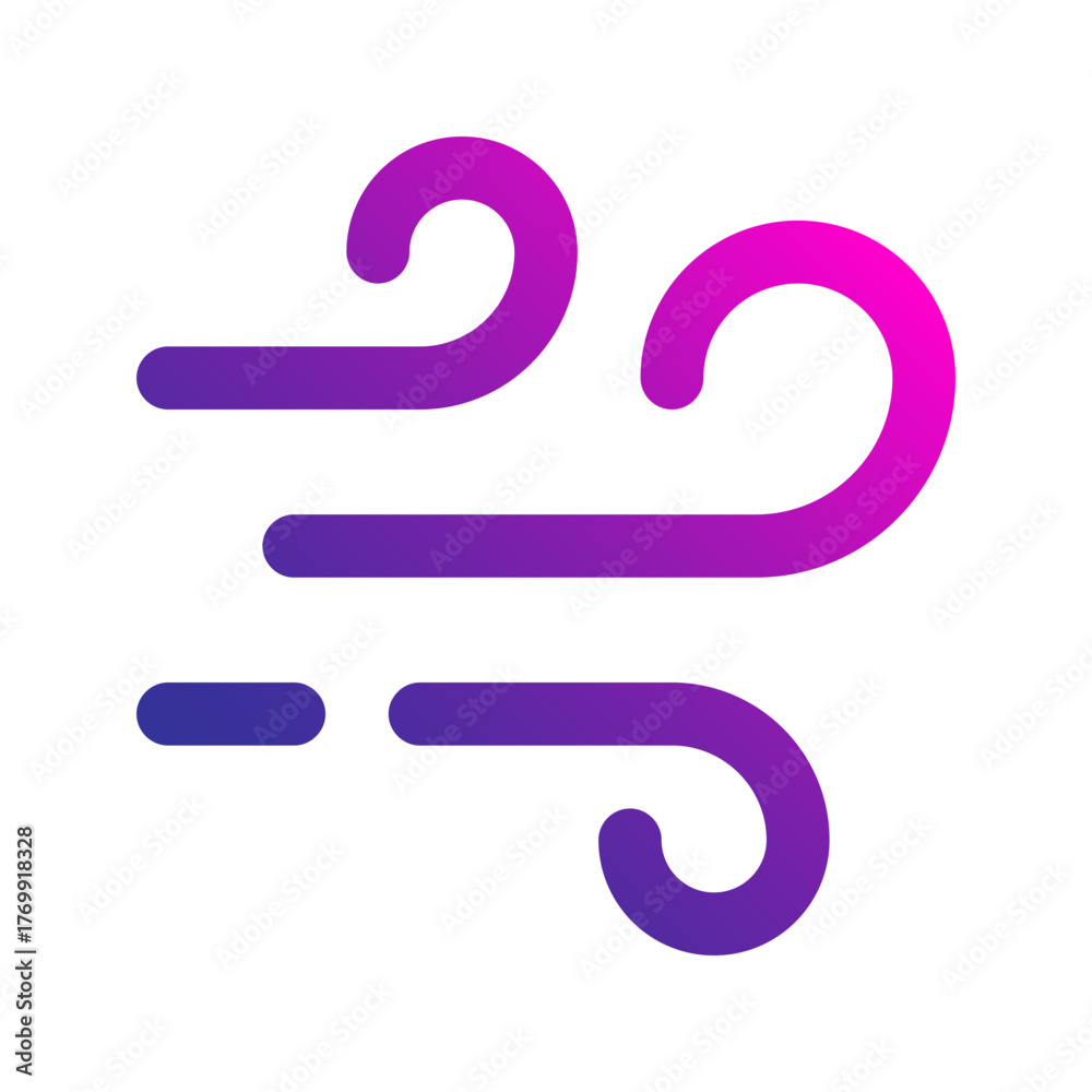 Naklejka premium wind gradient icon