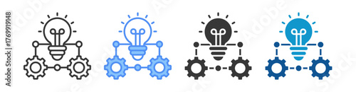 Innovation Icon Set Multiple Style Collection