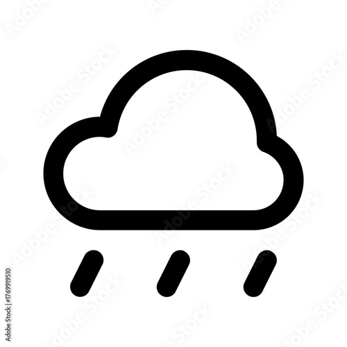 rain line icon