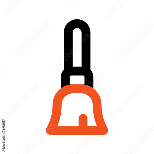broom outline color icon