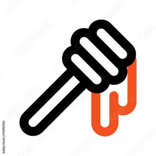 honey outline color icon