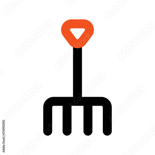 pitchfork outline color icon