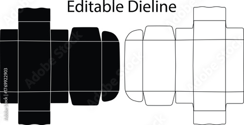 Editable Dieline Template vecto art