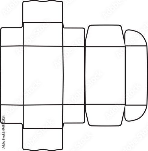 Editable Dieline Template vecto art