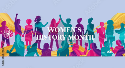 Colorful Women’s History Month banner design
