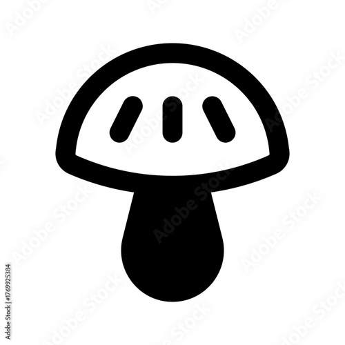 mushroom line icon