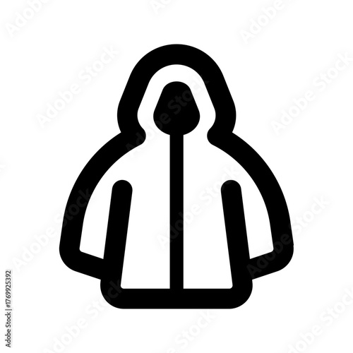 raincoat line icon