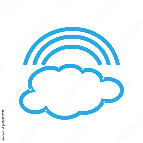 Cloud Rainbow Icon