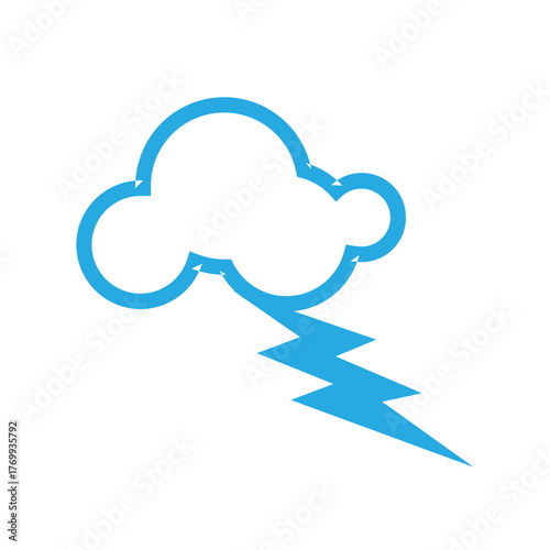 Storm Cloud Lightning Bolt