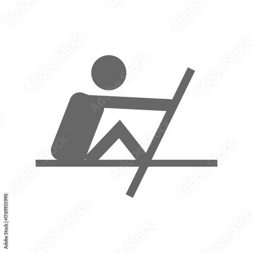 Man Sitting Symbol