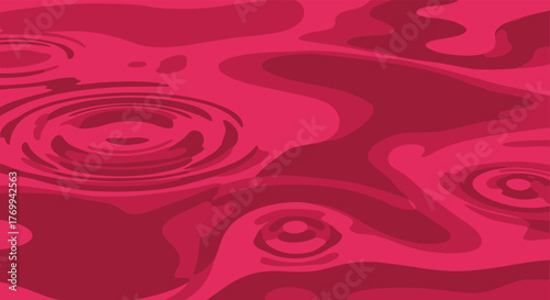 Dynamic abstract background showcasing deep pink and crimson liquid ripples and organic shapes, perfect for modern graphic design.
