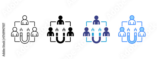 Engagement  icon set multiple style collection