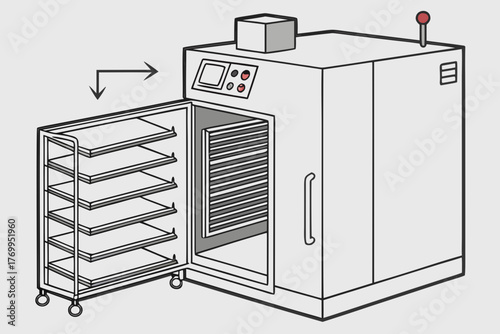 Tray Dryer for Medicine Batch Drying of Wet Granules with Heated Air Circulation