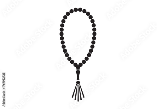  Islamic rosary vector illustration icon design trendy