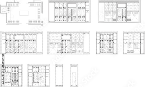 Interior Design of a Large Walk-in Closet Room for a Big Family – Perfect for Parents and Children