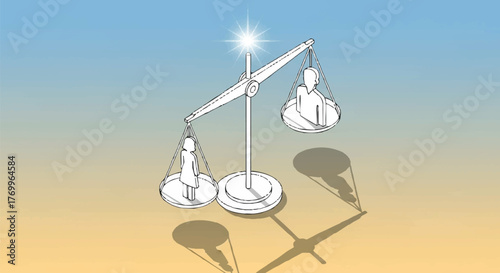 Achieving Balance Symbolic Representation of Equality and Justice on Scales