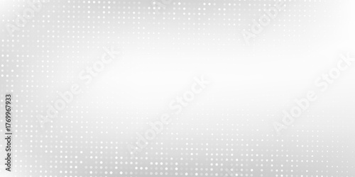 Dotted transparant silver mesh foil background with metal mirror texture. Chrome gradient surface abstract modern