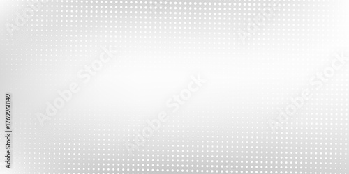 Dotted silver mesh foil background with metal mirror texture. Chrome gradient surface with light gloss abstract modern art simple