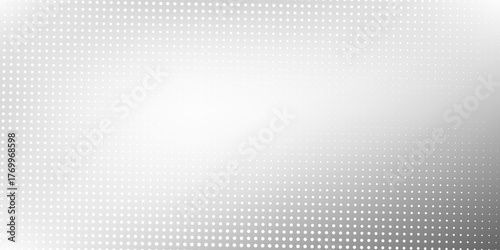 Dotted silver mesh foil background with metal mirror texture. Chrome gradient surface with light gloss abstract