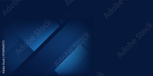 Modern dark navy blue silver abstract pattern background. Geometric shape. Line triangle angle fold polygon abstract simple