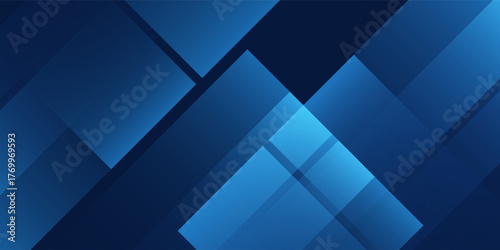 Modern dark navy blue silver abstract pattern background. Geometric shape. Line triangle angle fold polygon art modern design abstract