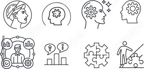 Soft Skills Line Icon Set