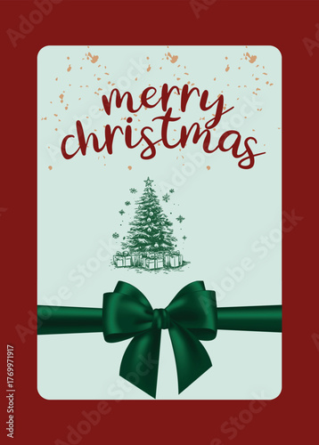 Merry Christmas card Adobe Illustrator Artwork