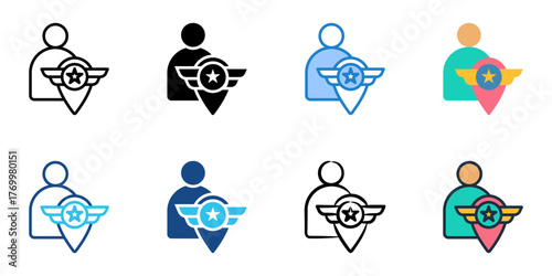 Extraction icon set multiple style collection 
