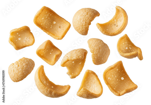 Kerupuk udang indonesian shrimp cracker isolated