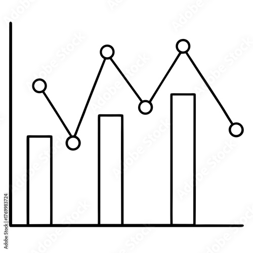 Visual Identity Charts Line Art Transparent Background