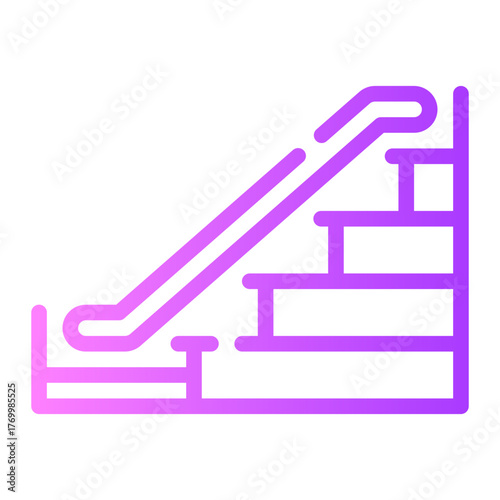 escalator gradient icon