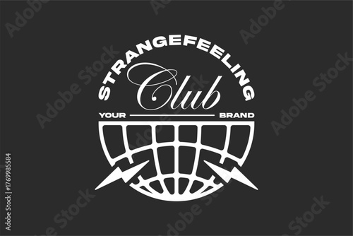 typography streetwear urban fashion template for printing